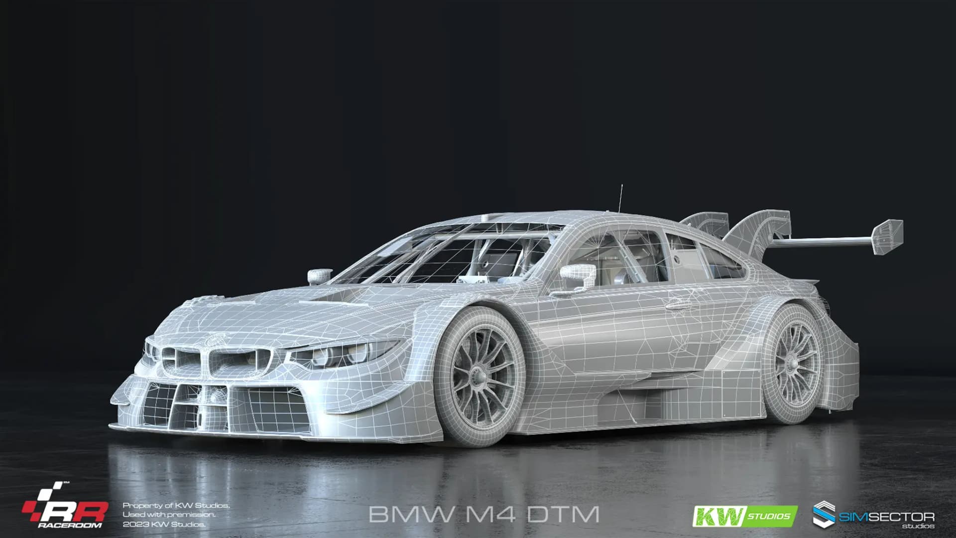 BMW M4 DTM Wireframe